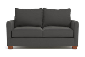 Tuxedo Apartment Size Sleeper Sofa Bed:: Leg Finish: Pecan / Sleeper Option: Memory Foam Mattress