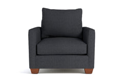 Tuxedo Chair :: Leg Finish: Pecan