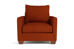 Tuxedo Chair :: Leg Finish: Pecan