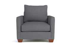 Tuxedo Chair :: Leg Finish: Pecan