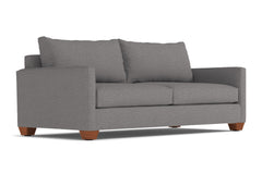 Tuxedo Queen Size Sleeper Sofa Bed :: Leg Finish: Pecan / Sleeper Option: Deluxe Innerspring Mattress