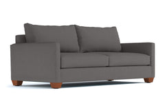 Tuxedo Queen Size Sleeper Sofa Bed :: Leg Finish: Pecan / Sleeper Option: Memory Foam Mattress