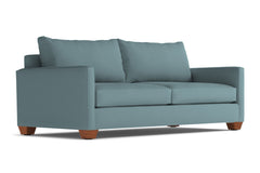 Tuxedo Queen Size Sleeper Sofa Bed :: Leg Finish: Pecan / Sleeper Option: Deluxe Innerspring Mattress