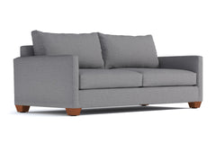 Tuxedo Queen Size Sleeper Sofa Bed :: Leg Finish: Pecan / Sleeper Option: Deluxe Innerspring Mattress