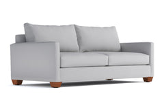 Tuxedo Queen Size Sleeper Sofa Bed :: Leg Finish: Pecan / Sleeper Option: Memory Foam Mattress