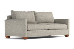 Tuxedo Queen Size Sleeper Sofa Bed :: Leg Finish: Pecan / Sleeper Option: Memory Foam Mattress