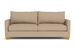 Tuxedo Queen Size Sleeper Sofa Bed :: Leg Finish: Natural / Sleeper Option: Deluxe Innerspring Mattress