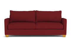 Tuxedo Queen Size Sleeper Sofa Bed :: Leg Finish: Natural / Sleeper Option: Deluxe Innerspring Mattress