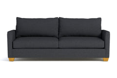 Tuxedo Queen Size Sleeper Sofa Bed :: Leg Finish: Natural / Sleeper Option: Deluxe Innerspring Mattress