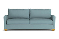 Tuxedo Queen Size Sleeper Sofa Bed :: Leg Finish: Natural / Sleeper Option: Deluxe Innerspring Mattress