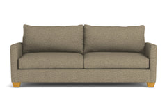 Tuxedo Queen Size Sleeper Sofa Bed :: Leg Finish: Natural / Sleeper Option: Deluxe Innerspring Mattress