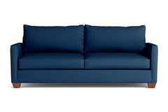 Tuxedo Queen Size Sleeper Sofa Bed :: Leg Finish: Pecan / Sleeper Option: Memory Foam Mattress