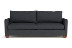 Tuxedo Queen Size Sleeper Sofa Bed :: Leg Finish: Pecan / Sleeper Option: Memory Foam Mattress