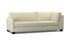 Tuxedo Left Arm Corner Sofa :: Leg Finish: Espresso / Configuration: LAF - Chaise on the Left