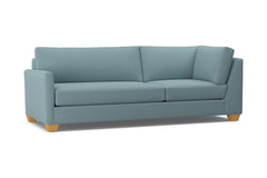 Tuxedo Left Arm Corner Sofa :: Leg Finish: Natural / Configuration: LAF - Chaise on the Left