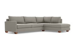 Tuxedo 2pc Sectional Sofa :: Leg Finish: Pecan / Configuration: RAF - Chaise on the Right