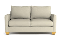 Tuxedo Apartment Size Sleeper Sofa Bed :: Leg Finish: Natural / Sleeper Option: Memory Foam Mattress