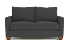 Tuxedo Apartment Size Sofa :: Leg Finish: Pecan / Size: Apartment Size - 69"w