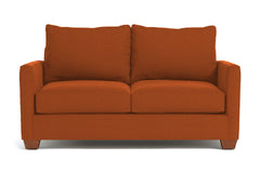 Tuxedo Apartment Size Sofa :: Leg Finish: Pecan / Size: Apartment Size - 69"w