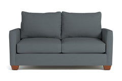 Tuxedo Apartment Size Sofa :: Leg Finish: Pecan / Size: Apartment Size - 69"w