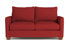 Tuxedo Apartment Size Sofa :: Leg Finish: Pecan / Size: Apartment Size - 69"w