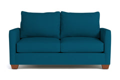 Tuxedo Apartment Size Sleeper Sofa Bed:: Leg Finish: Pecan / Sleeper Option: Memory Foam Mattress