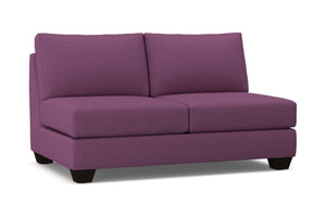 Tuxedo Armless Apartment Size Sofa :: Leg Finish: Espresso