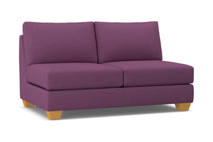 Tuxedo Armless Apartment Size Sofa :: Leg Finish: Natural