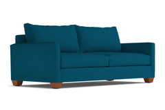 Tuxedo Queen Size Sleeper Sofa Bed :: Leg Finish: Pecan / Sleeper Option: Deluxe Innerspring Mattress