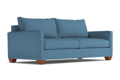 Tuxedo Queen Size Sleeper Sofa Bed :: Leg Finish: Pecan / Sleeper Option: Deluxe Innerspring Mattress