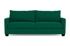 Tuxedo Queen Size Sleeper Sofa Bed :: Leg Finish: Espresso / Sleeper Option: Memory Foam Mattress