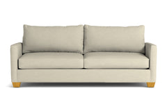 Tuxedo Queen Size Sleeper Sofa Bed :: Leg Finish: Natural / Sleeper Option: Deluxe Innerspring Mattress