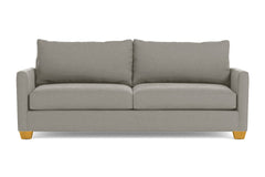 Tuxedo Queen Size Sleeper Sofa Bed :: Leg Finish: Natural / Sleeper Option: Memory Foam Mattress