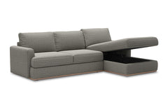 Camden 2pc Storage Sectional Sofa :: Configuration: RAF - Chaise on the Right