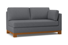 Avalon Right Arm Apartment Size Sofa :: Leg Finish: Pecan / Configuration: RAF - Chaise on the Right