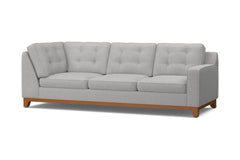 Brentwood Right Arm Corner Sofa :: Leg Finish: Pecan / Configuration: RAF - Chaise on the Right