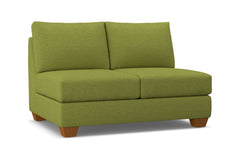 Tuxedo Armless Loveseat :: Leg Finish: Pecan