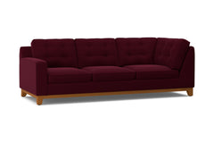 Brentwood Left Arm Corner Sofa :: Leg Finish: Pecan / Configuration: LAF - Chaise on the Left