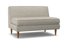 Monroe Armless Loveseat :: Leg Finish: Pecan