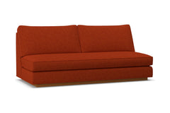 Harper Armless Sofa w/ Benchseat :: Leg Finish: Pecan