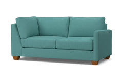 Tuxedo Right Arm Corner Apt Size Sofa :: Leg Finish: Pecan / Configuration: RAF - Chaise on the Right