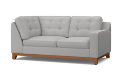 Brentwood Right Arm Corner Loveseat :: Leg Finish: Pecan / Configuration: RAF - Chaise on the Right