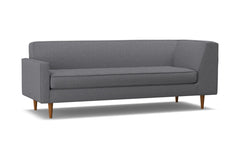 Monroe Left Arm Corner Sofa :: Leg Finish: Pecan / Configuration: LAF - Chaise on the Left