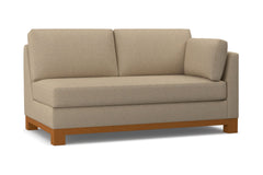 Avalon Right Arm Apartment Size Sofa :: Leg Finish: Pecan / Configuration: RAF - Chaise on the Right