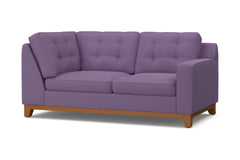 Brentwood Right Arm Corner Loveseat :: Leg Finish: Pecan / Configuration: RAF - Chaise on the Right