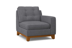 Brentwood Right Arm Chair :: Leg Finish: Pecan / Configuration: RAF - Chaise on the Right