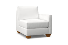 Tuxedo Right Arm Chair :: Leg Finish: Pecan / Configuration: RAF - Chaise on the Right