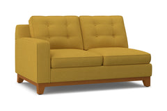 Brentwood Left Arm Loveseat :: Leg Finish: Pecan / Configuration: LAF - Chaise on the Left