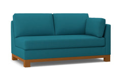 Avalon Right Arm Apartment Size Sofa :: Leg Finish: Pecan / Configuration: RAF - Chaise on the Right