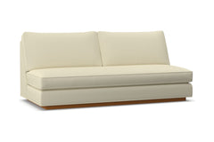 Harper Armless Sofa w/ Benchseat :: Leg Finish: Pecan